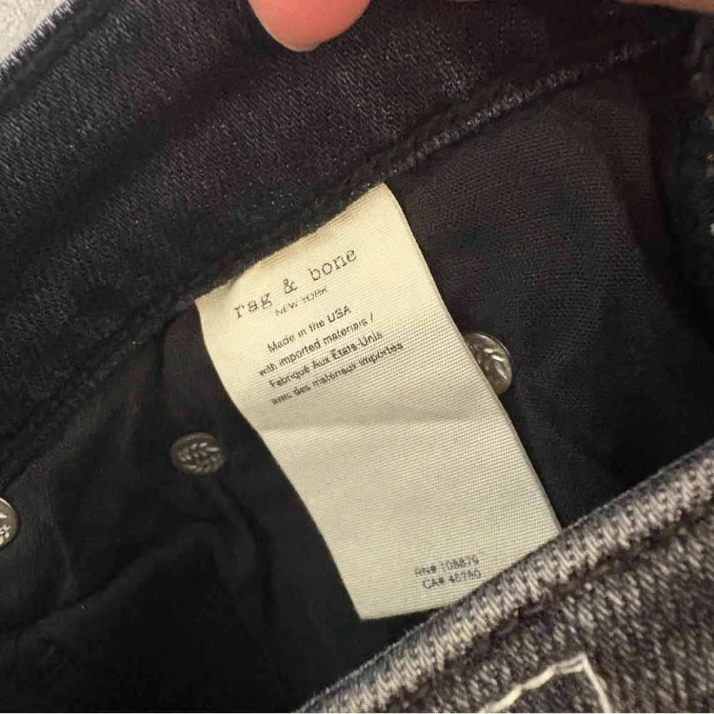 RAG & BONE Cate Mid Rise Flare Jeans NWT gray stripe women’s size 27 - Picture 8 of 9